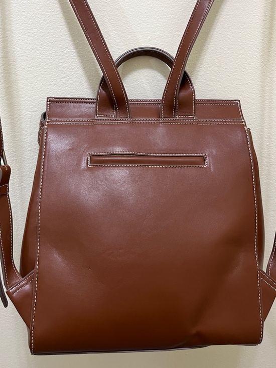 NEW SAM EDELMAN TOP ZIP BACKPACK BROWN